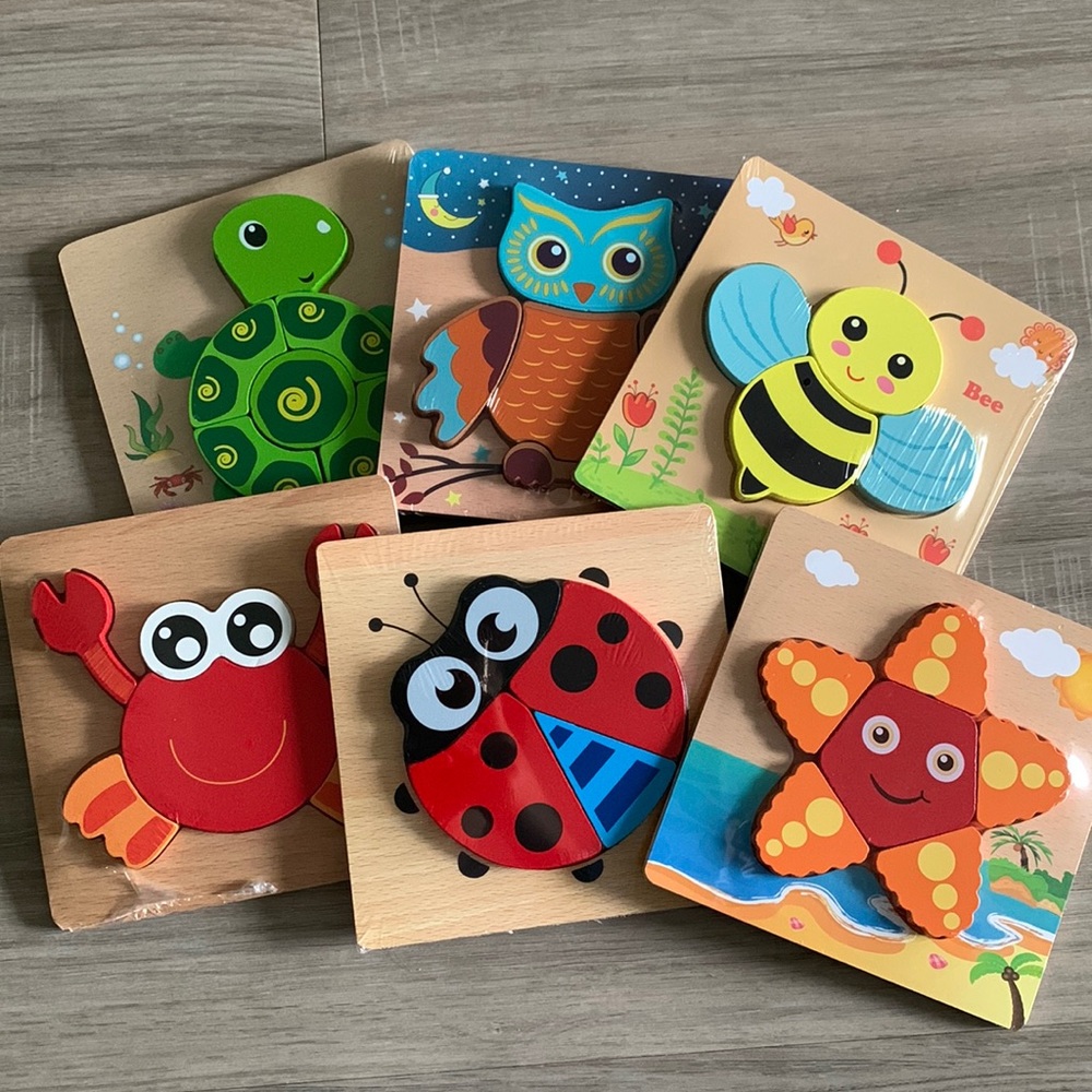 Toddler wooden puzzles